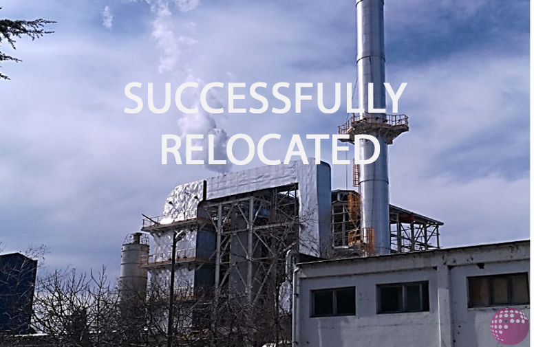 The relocation of a 35-year-old, coal-fired boiler for future use in a paper mill has been successfully completed